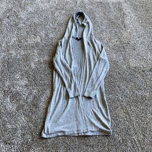 Size small grey long cardigan.